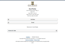 Tablet Screenshot of gustrealty.homesandland.com