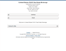 Tablet Screenshot of coldwellbankerrmrwhitby.homesandland.com