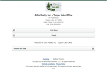 Tablet Screenshot of gillisrealty.homesandland.com