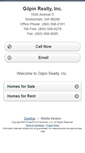 Mobile Screenshot of gilpinrealty.homesandland.com