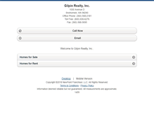 Tablet Screenshot of gilpinrealty.homesandland.com