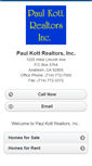 Mobile Screenshot of paulkottrealtors.homesandland.com
