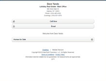 Tablet Screenshot of daveyando.homesandland.com