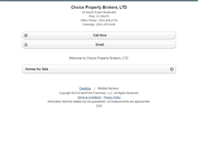 Tablet Screenshot of choicepropertybrokers.homesandland.com