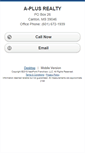 Mobile Screenshot of aplusrealty.homesandland.com