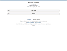 Tablet Screenshot of aplusrealty.homesandland.com