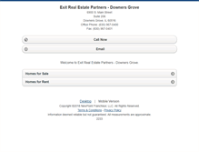 Tablet Screenshot of exitrealestatepartners.homesandland.com