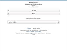 Tablet Screenshot of gumeralvarez.homesandland.com