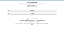 Tablet Screenshot of eldonstevenson.homesandland.com