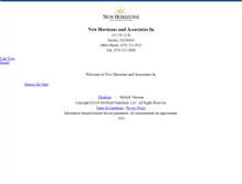 Tablet Screenshot of newhorizons.homesandland.com