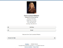 Tablet Screenshot of carolleonhard.homesandland.com