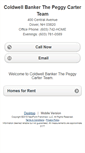 Mobile Screenshot of coldwellbankerpeggycarterteam.homesandland.com