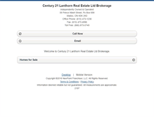 Tablet Screenshot of century21madoc.homesandland.com