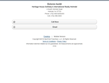 Tablet Screenshot of doloresisoldi.homesandland.com