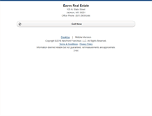 Tablet Screenshot of eavesrealestate.homesandland.com