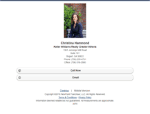 Tablet Screenshot of christinahammond.homesandland.com