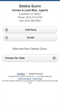 Mobile Screenshot of debbieguinn.homesandland.com
