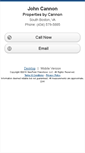 Mobile Screenshot of johncannon.homesandland.com