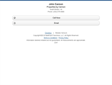 Tablet Screenshot of johncannon.homesandland.com