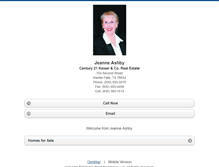 Tablet Screenshot of jeanneashby.homesandland.com