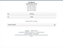 Tablet Screenshot of lisabaileyok.homesandland.com