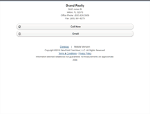 Tablet Screenshot of grandrealty.homesandland.com