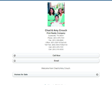 Tablet Screenshot of chadamycrouch.homesandland.com