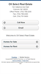 Mobile Screenshot of ckselect.homesandland.com