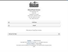 Tablet Screenshot of chucktownhomes.homesandland.com