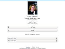 Tablet Screenshot of karriejohnston.homesandland.com