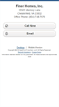 Mobile Screenshot of finerhomesrealty.homesandland.com
