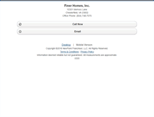 Tablet Screenshot of finerhomesrealty.homesandland.com