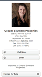 Mobile Screenshot of coopersouthern.homesandland.com