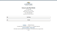 Tablet Screenshot of canyonlake.homesandland.com