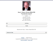 Tablet Screenshot of garygibson.homesandland.com