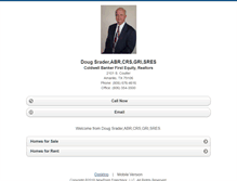 Tablet Screenshot of dougsrader.homesandland.com