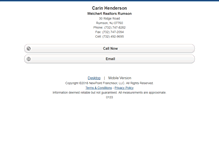Tablet Screenshot of carinhenderson.homesandland.com