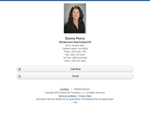 Tablet Screenshot of diannapence.homesandland.com