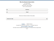 Tablet Screenshot of beverlyhankswaynesville.homesandland.com