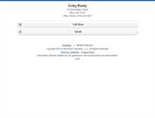 Tablet Screenshot of colbyrealty.homesandland.com