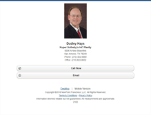 Tablet Screenshot of dudleyhays.homesandland.com