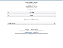 Tablet Screenshot of johnrobertsrealty.homesandland.com
