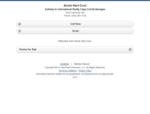 Tablet Screenshot of anniehartcool.homesandland.com
