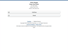 Tablet Screenshot of johnfhogan.homesandland.com