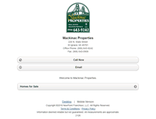 Tablet Screenshot of mackinacproperties.homesandland.com