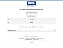 Tablet Screenshot of cbschneidmiller.homesandland.com
