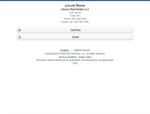 Tablet Screenshot of lincoln.canyonrealestate.homesandland.com
