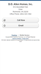 Mobile Screenshot of doallen.homesandland.com