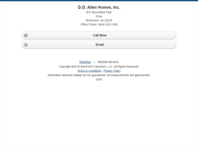 Tablet Screenshot of doallen.homesandland.com