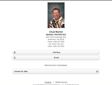 Tablet Screenshot of chadmarkel.homesandland.com
